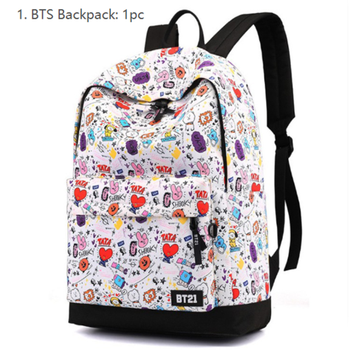 Kawaii Japanese Korean -BT21 Bulletproof Youth Regiment stationery combination spree = BT21 School Box-LB004