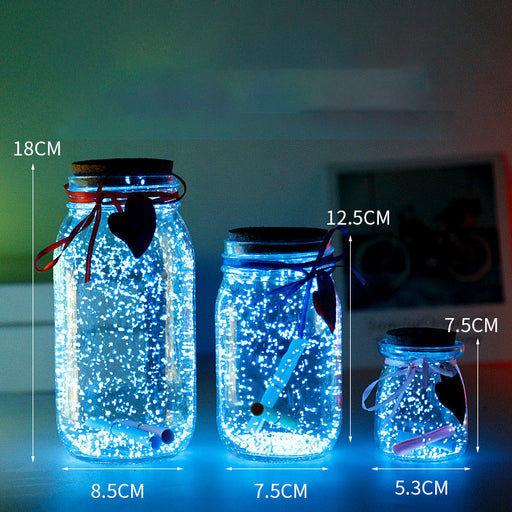 Kawaii Japanese Korean Star Origami Luminous Wishing Bottle Floating Bottle