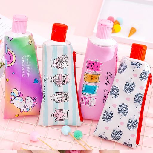 Kawaii  Japanese and Korean  Cartoon pencil sharpener toothpaste pencil case pencil case storage stationery bag
