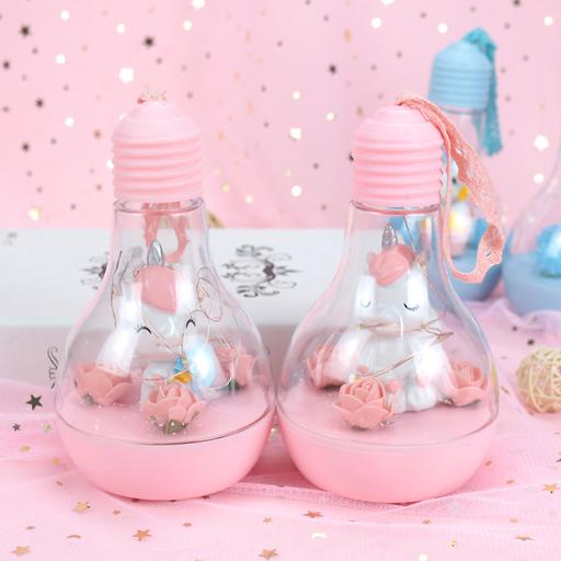 Kawaii  Japanese  Korean -Unicorn bulb music small table lamp night light birthday gift, graduation gift