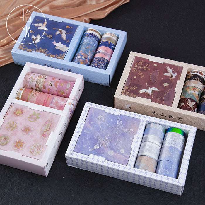 Kawaii Korean Japanese Girly  Starry Love Letter Washi Tape Set