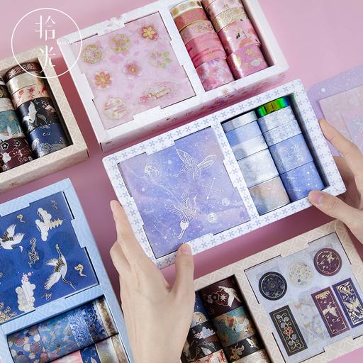 Kawaii Korean Japanese Girly  Starry Love Letter Washi Tape Set