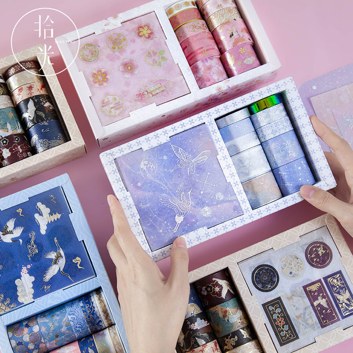 Kawaii Korean Japanese Girly  Starry Love Letter Washi Tape Set
