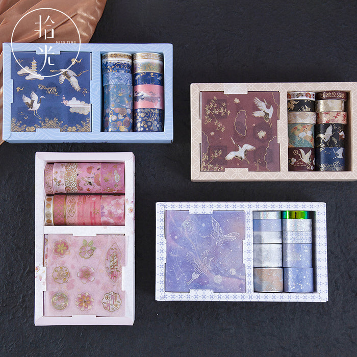 Kawaii Korean Japanese Girly  Starry Love Letter Washi Tape Set