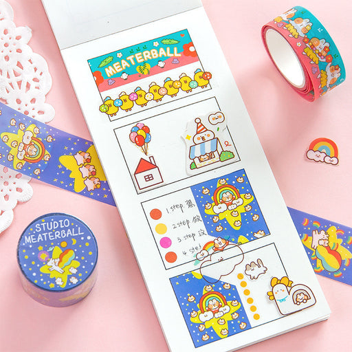 Kawaii Korean Japanese Girly Hello Summer Washi Tape Set