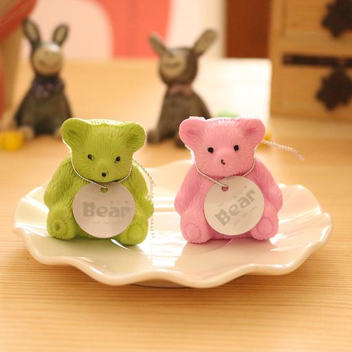 Kawaii Japanese Korean Schoolbag bear eraser with pencil sharpener student eraser