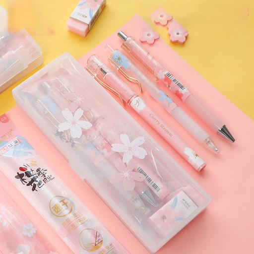 Kawaii  Japanese  Korean  -Super cute girl heart full stationery set gift box