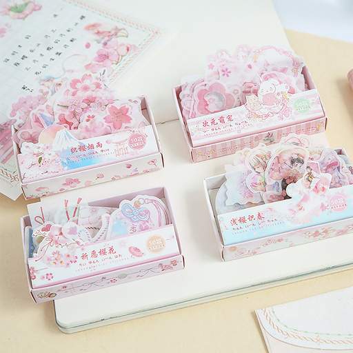 50PCS,Kawaii Sticker,Pink Sticker,Lab&Tag,Sticker Pack,Notebook Sticker,Lap Tap and Diary Sticker,Stationery